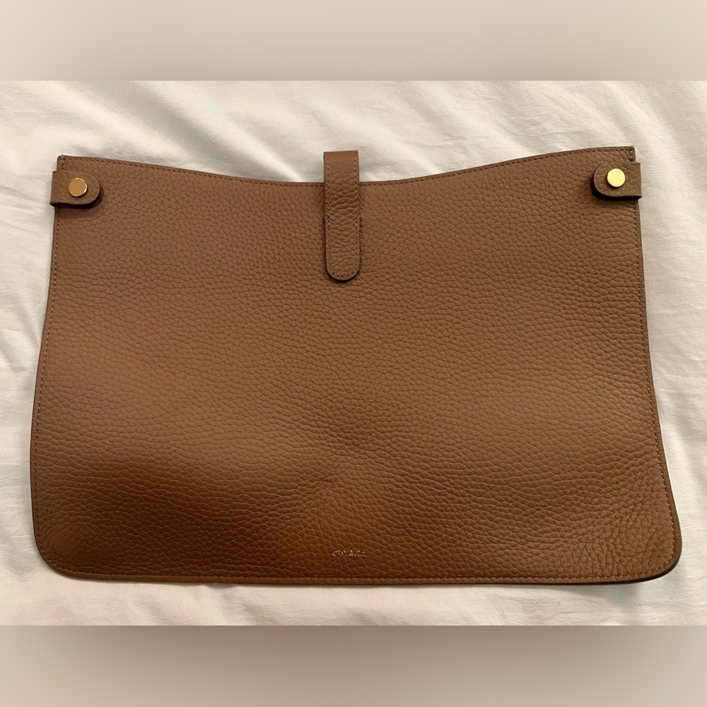 Cuyana laptop bag - Carmel color